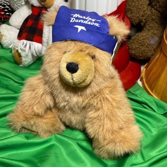 Harley Davidson weighted Teddy Bear 🧸 🔥Perfect Gift! NWT! ADORABLE! 🎁🎄 - Picture 3 of 7